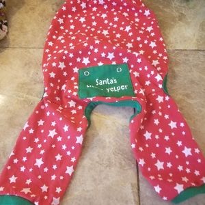 Petholiday Doggie pjs small xmas red med outfit